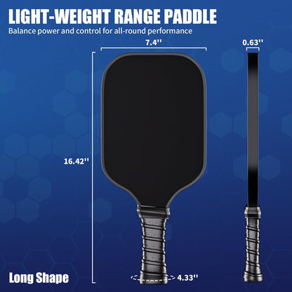 Custom Fiberglass Pickleball Paddle，Support different patterns on the front and back