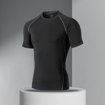 Men's Sweat-Absorbent Bodysuit Short-Sleeved Cycling Outfit Quick-Drying T-shirt