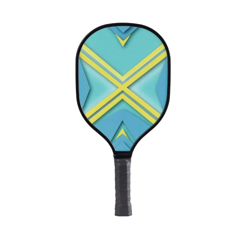 Wooden Pickleball Paddles Non-Slip Colorful Pickle Ball Racket Ribbed Handle Single Racket Pickleball Training Equipment