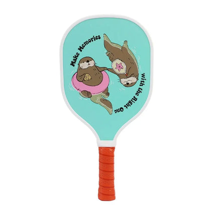 Wooden Pickleball Paddles Non-Slip Colorful Pickle Ball Racket Beginner Lightweight Pickleball Training Equipment Outdoor Sports