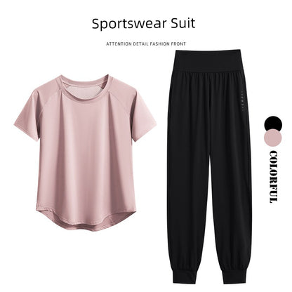 Women's Quick-Drying Outdoor Morning Running Hiking Violently Sweat Sports Suit