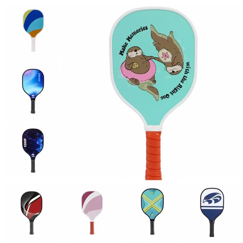 Wooden Pickleball Paddles Non-Slip Colorful Pickle Ball Racket Beginner Lightweight Pickleball Training Equipment Outdoor Sports