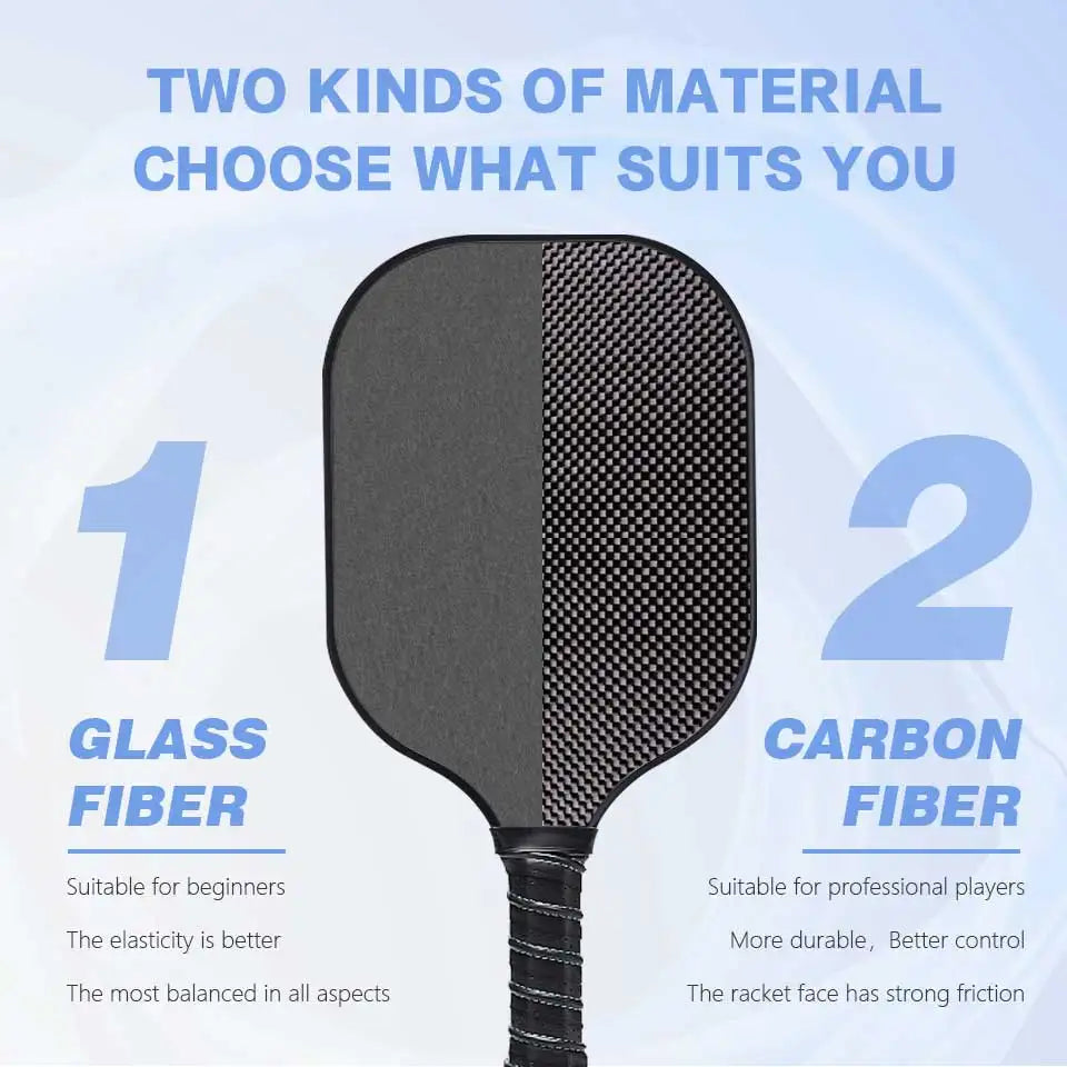 Pickleball Paddles Chinese pandas Carbon Fiber Surface Seat Pickleball Paddle Racket Honeycomb Core Gift Kit Indoor Outdoor