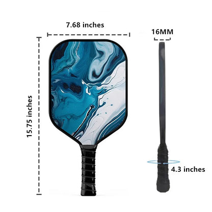 Pickleball Paddles For  Pickleball Training Professionall 16mm  Usapa Approved Outdoor Indoor Fiberglass Defensive Series