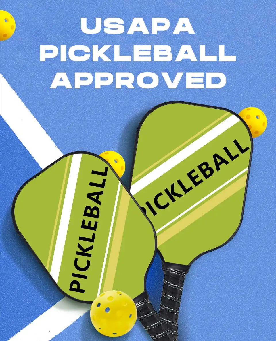 Pickleball Paddles Set Rackets Honeycomb Core 4 Balls Portable Racquet Cover Carrying Bag Gift Kit Indoor Outdoor