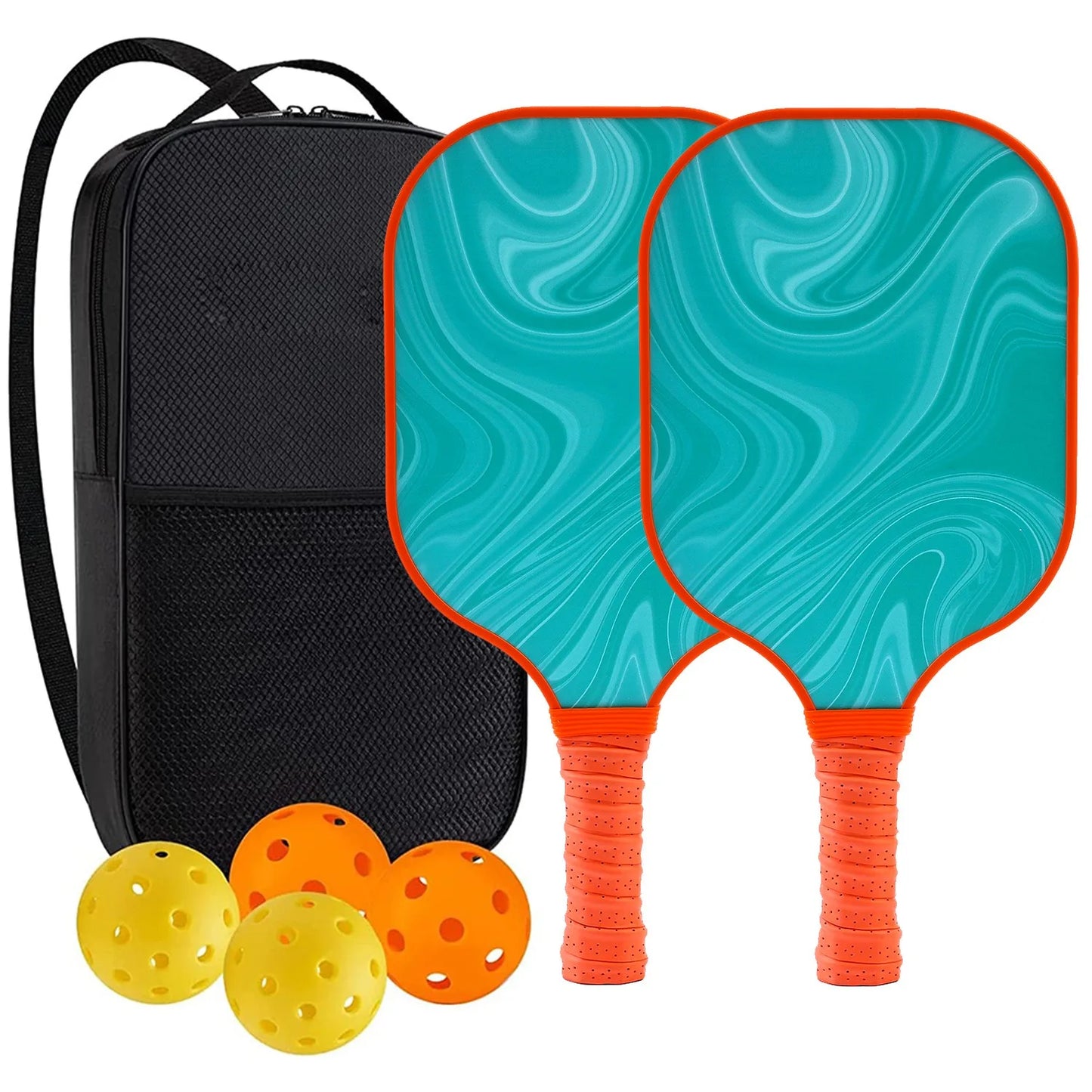 Pickleball Paddles USAPA Approved Set Rackets Honeycomb Core 4 Balls Portable Racquet Cover Carrying Bag Gift Kit Indoor Outdoor