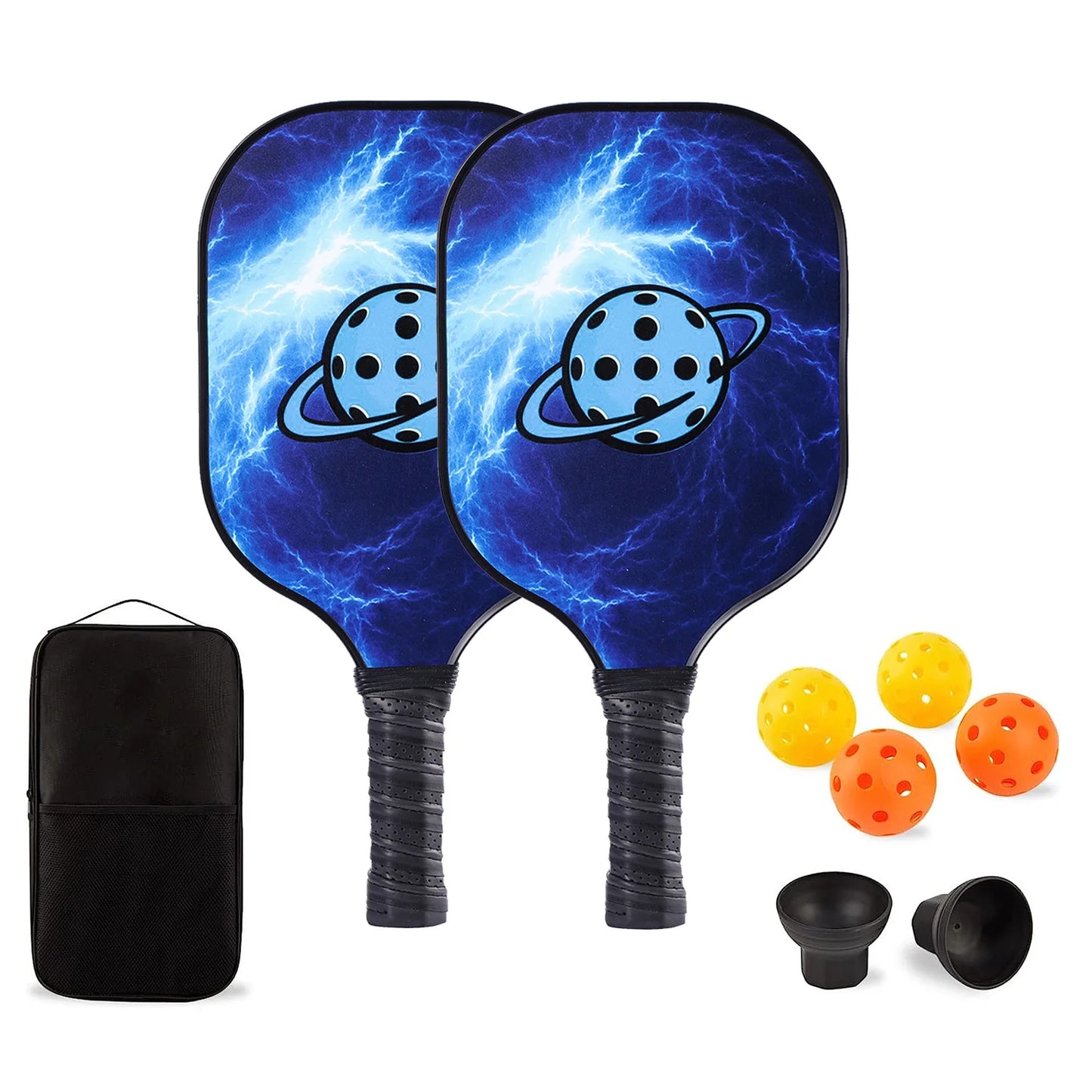 Pickleball Paddle Fiberglass Carbon Fiber Honeycomb Core Edge Tape Racquet For  2024 New Outdoor Sports High Quality