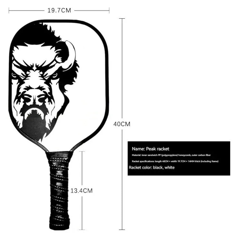 New Pickleball Paddle Thickened for Adult and Children Sports Durable Carbon Fiber Racquet Board Outdoor Pickle Ball Accesories