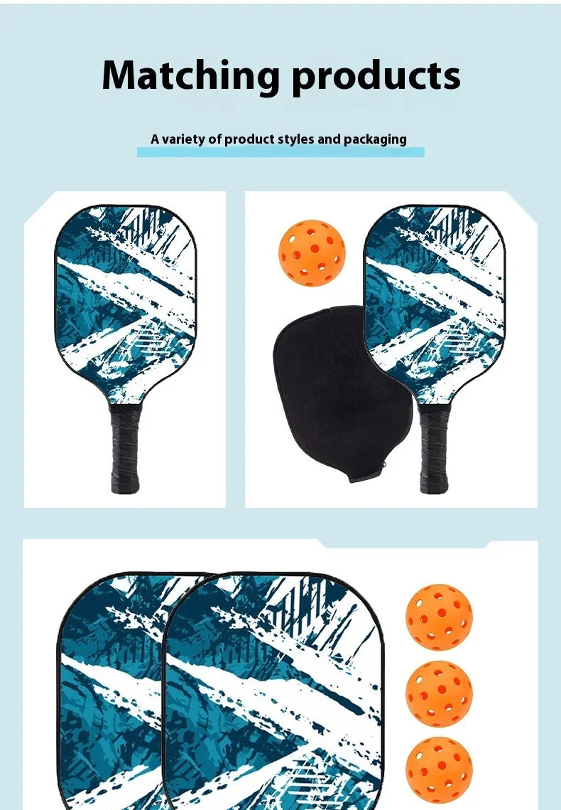 Pickleball Paddles Set-graphite Carbon Fiber Usapa Approved Lightweight Racquets Set Indoor And Outdoor Exercise For All Ages