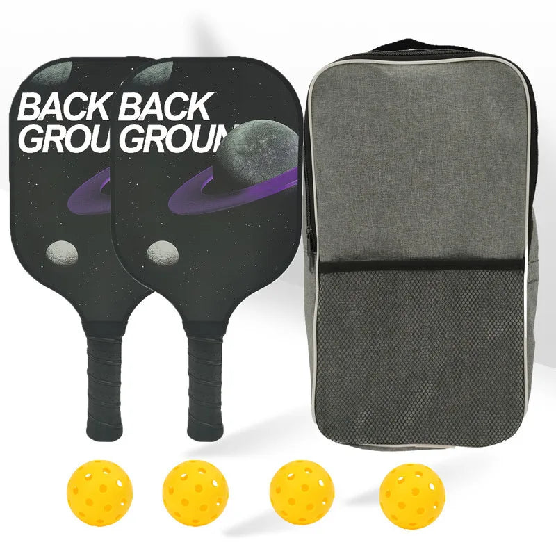 Pickleball Paddles Set-graphite Carbon Fiber Usapa Approved Lightweight Racquets Set Indoor And Outdoor Exercise For All Ages