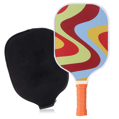 Pickleball Paddles Set USAPA Approved Fiberglass Pickleball Rackets Set of 2 Paddles 4 Pickleballs and Carry Case