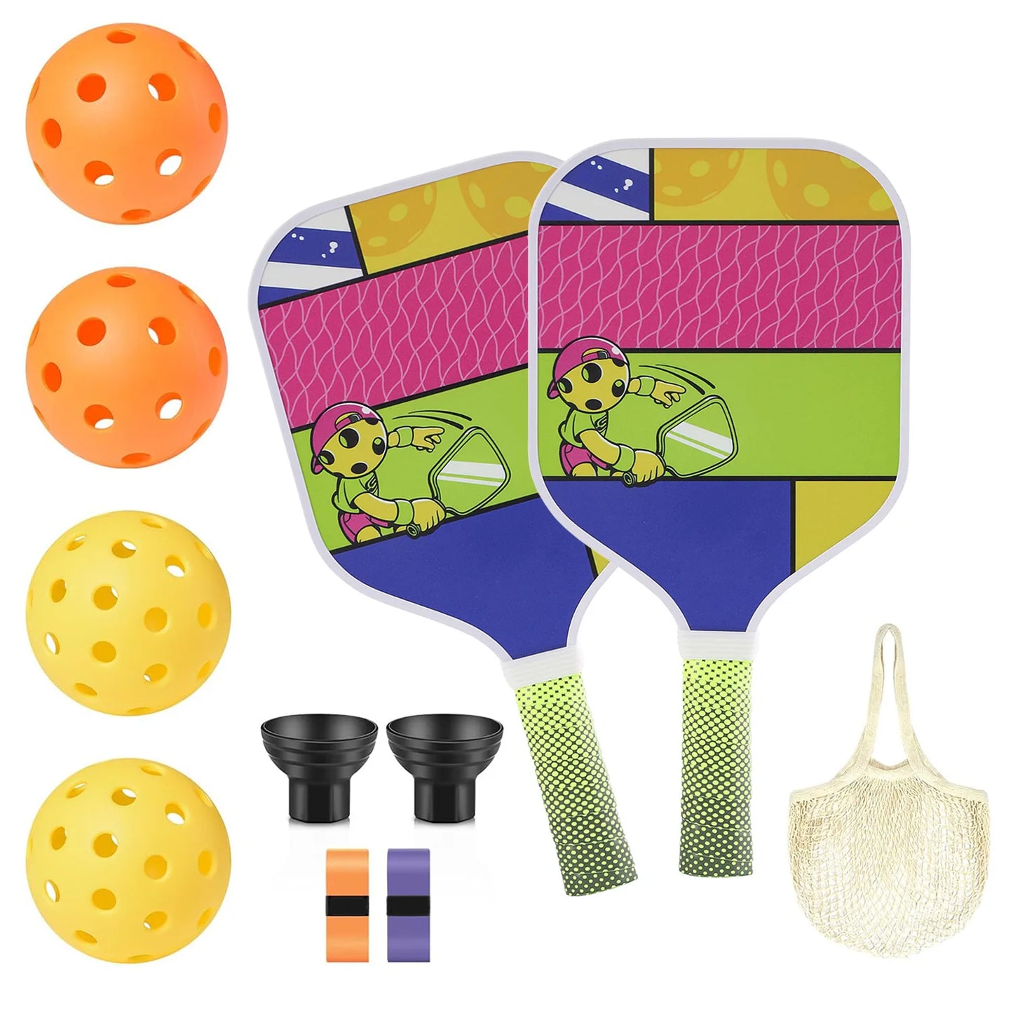 Pickleball Racket For Kids 2024 New Fiberglass Beginner Parent-Child Starter Source Factory Hot Sale High Quality